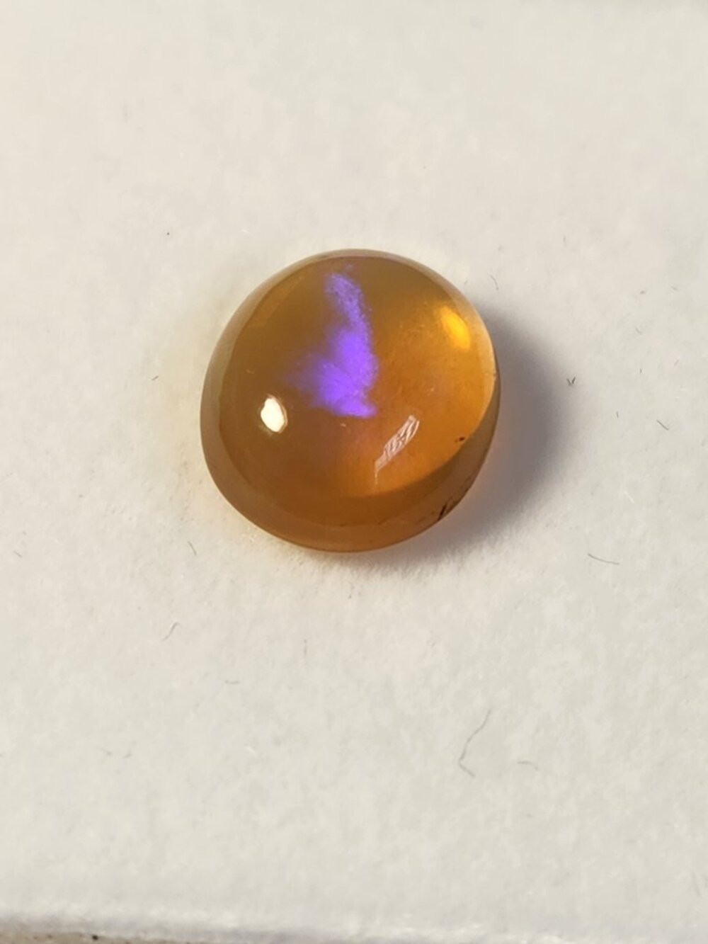 Lrg 3.05ct Natural Ethiopian Opal Oval Loose Gem Estate loose gemstone w/ COA